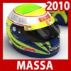 1465 2010 F1 Fernando Alonso and Felipe Massa Helmets