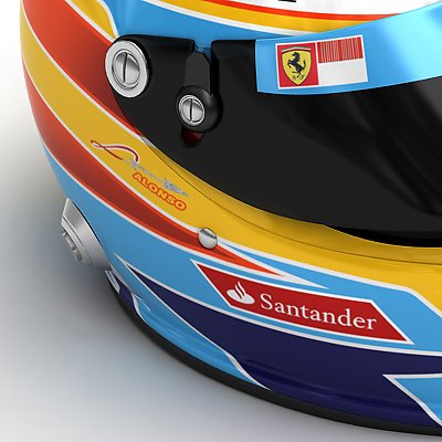 1485 2010 F1 Fernando Alonso Helmet
