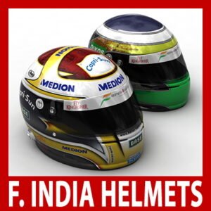 Adrian Sutil and Giancarlo Fisichella F1 Helmets