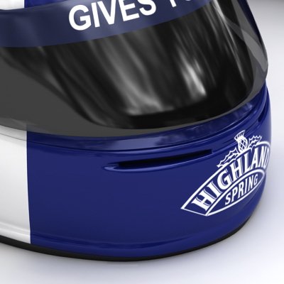 1549 David Coulthard F1 Helmet