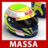1556 Felipe Massa and Kimi Raikkonen F1 Helmets