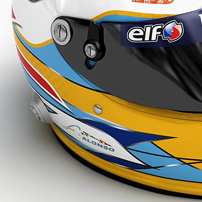 1595 Fernando Alonso 2008 F1 Helmet