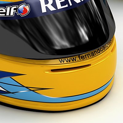 1596 Fernando Alonso 2008 F1 Helmet
