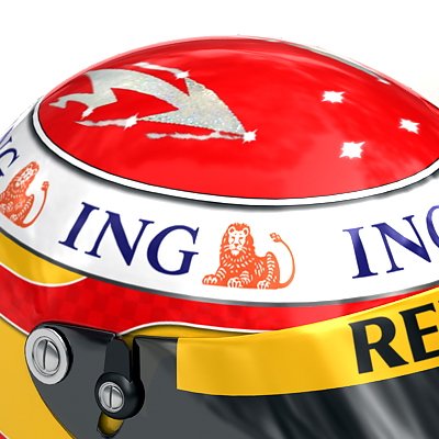 1605 Fernando Alonso 2009 F1 Helmet