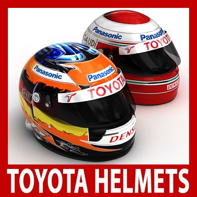 Jarno Trulli and Timo Glock F1 Helmets