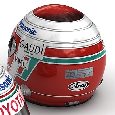 1654 Jarno Trulli and Timo Glock F1 Helmets
