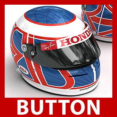 Jenson Button Old F1 Helmet