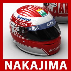 Kazuki Nakajima F1 Helmet