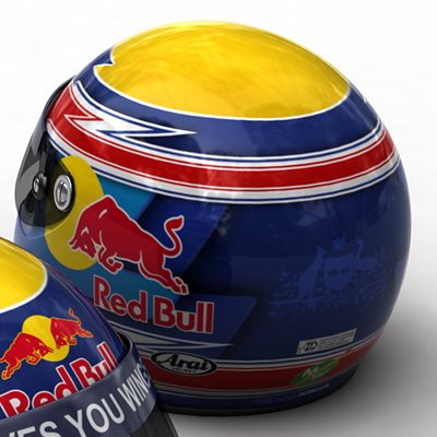1735 Mark Webber F1 Helmet