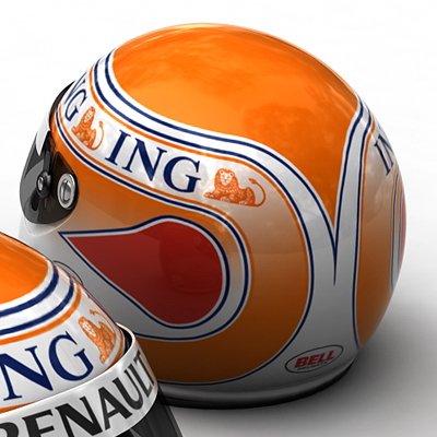 1746 Nelson Piquet Jr. Nelsinho F1 Helmet