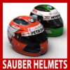 Robert Kubica and Nick Heidfeld F1 Helmets