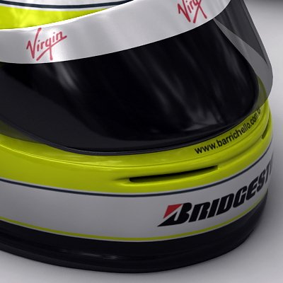 1841 Rubens Barrichello F1 Helmet