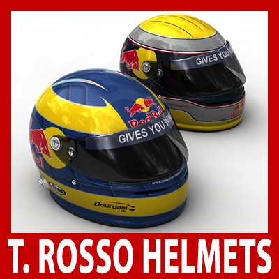 Sebastien Buemi and Sebastien Bourdais F1 Helmets