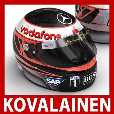 Heikki Kovalainen F1 Helmet