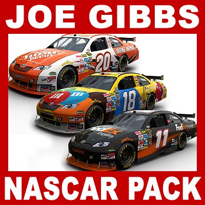 Nascar COT Stock Cars - Joe Gibbs Racing Pack