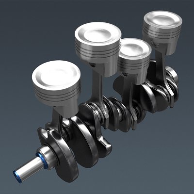 2507 Animated L4 Engine Cylinders