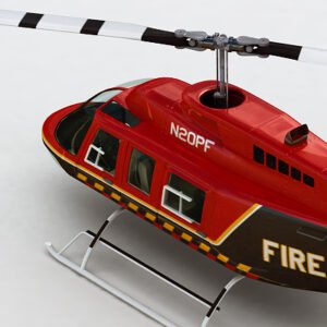 3082 Helicopter Fire Bell 206L with Interior