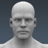 3710 Human Male Body and Respiratory System Textured Anatomy