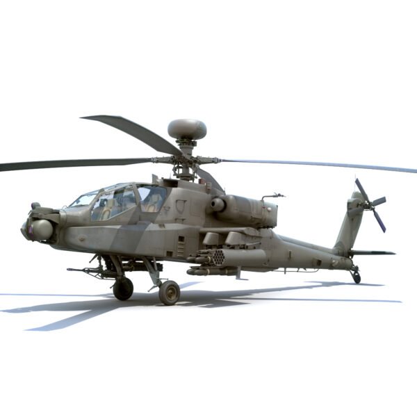 9027 Boeing AH 64D Apache Longbow Helicopter with Cockpit