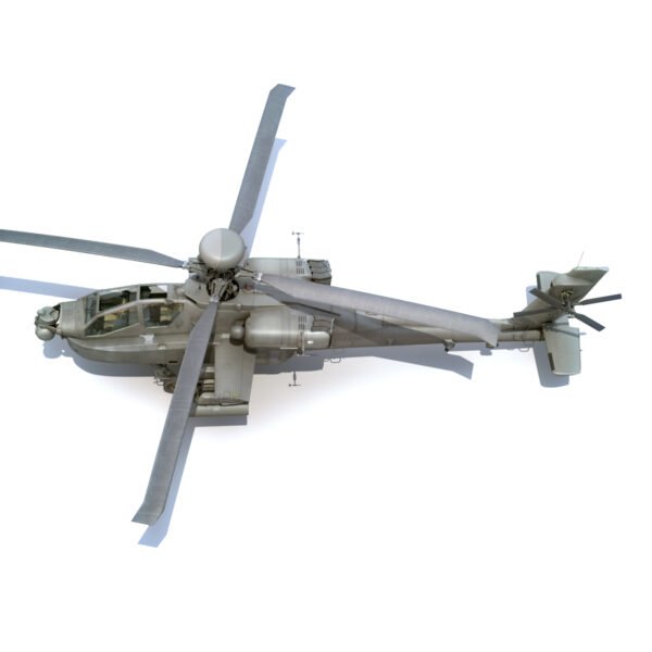 9064 Boeing AH 64D Apache Longbow Helicopter with Cockpit