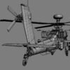 9081 Boeing AH 64D Apache Longbow Helicopter with Cockpit