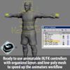 9378 Rigged Football Player and Goalkeeper Real Madrid CF