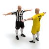 10448 Rigged Football Player and Goalkeeper Juventus FC