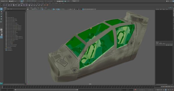 AH 64D Apache Cockpit 04 Maya